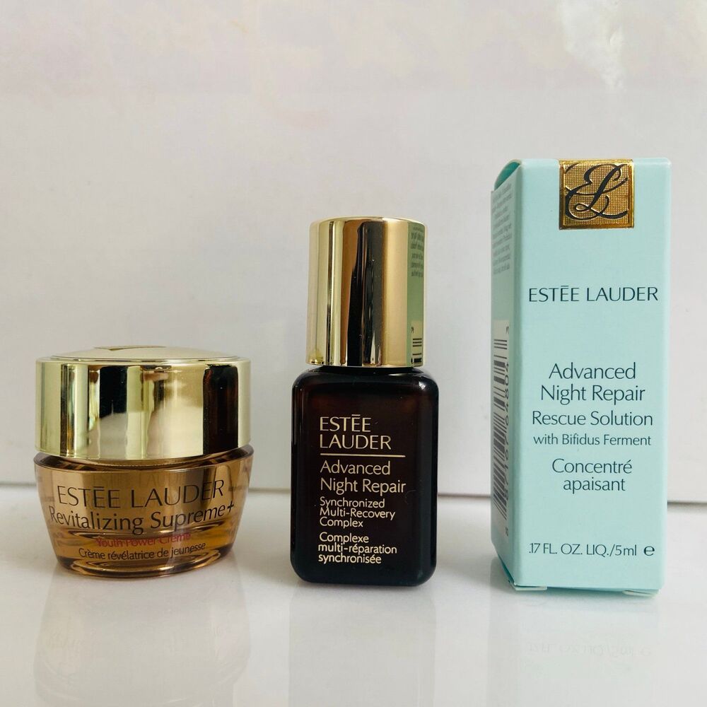 Estee Lauder Advanced Night Repair Serum & Solution + Supreme Creme, travel size